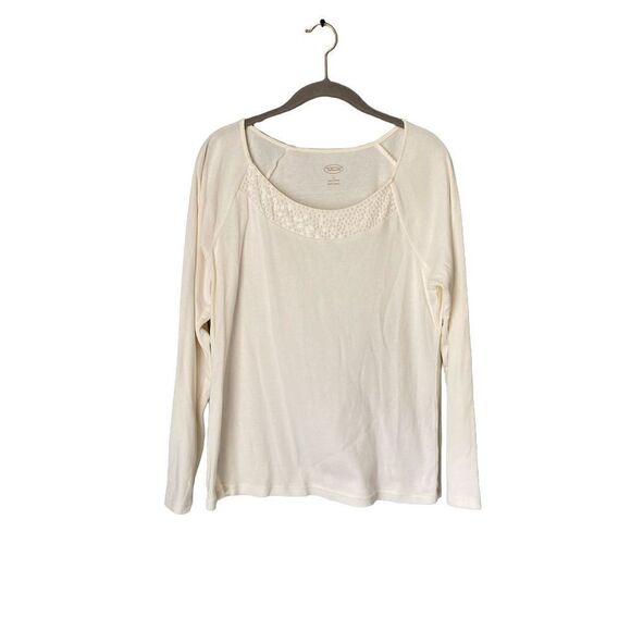 Talbots women’s sequin beaded collar long sleeve top size large - Picture 2 of 4